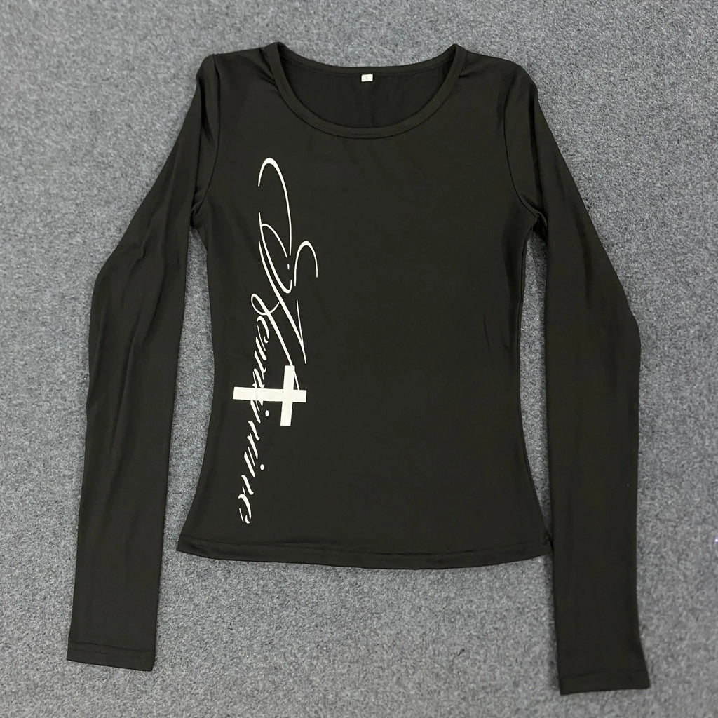 Y2K Harajuku Vintage Streetwear Gothic Grunge Punk Printing Women's
