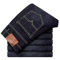 Men Fashion Straight Jeans Men Stretch Slim Fit Workwear Pants