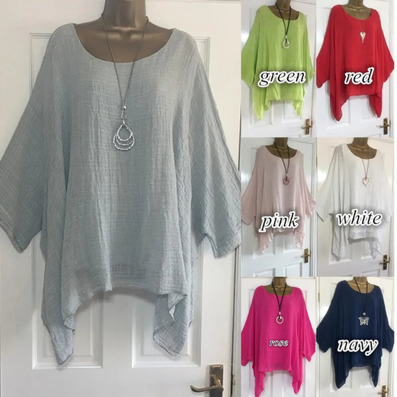 2023 Autumn Womens Clothing Fashion Batwing Sleeve Solid Color Loose