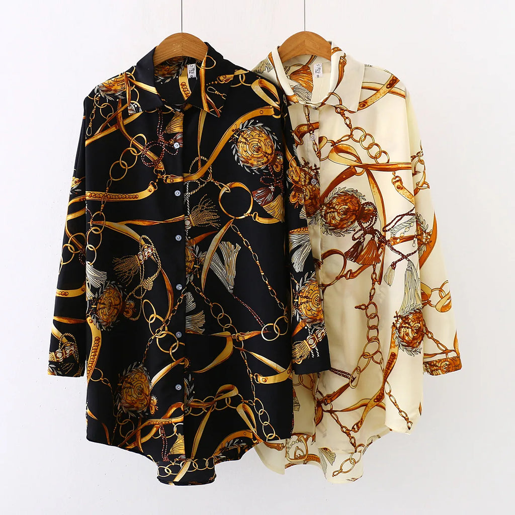 2025 Fashion Women Shirts Vintage Button Tees Blouse Sexy Big Large