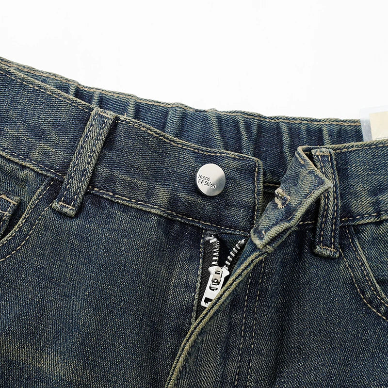 Men's American Style Loose Straight Leg Jeans Vintage Spring Summer