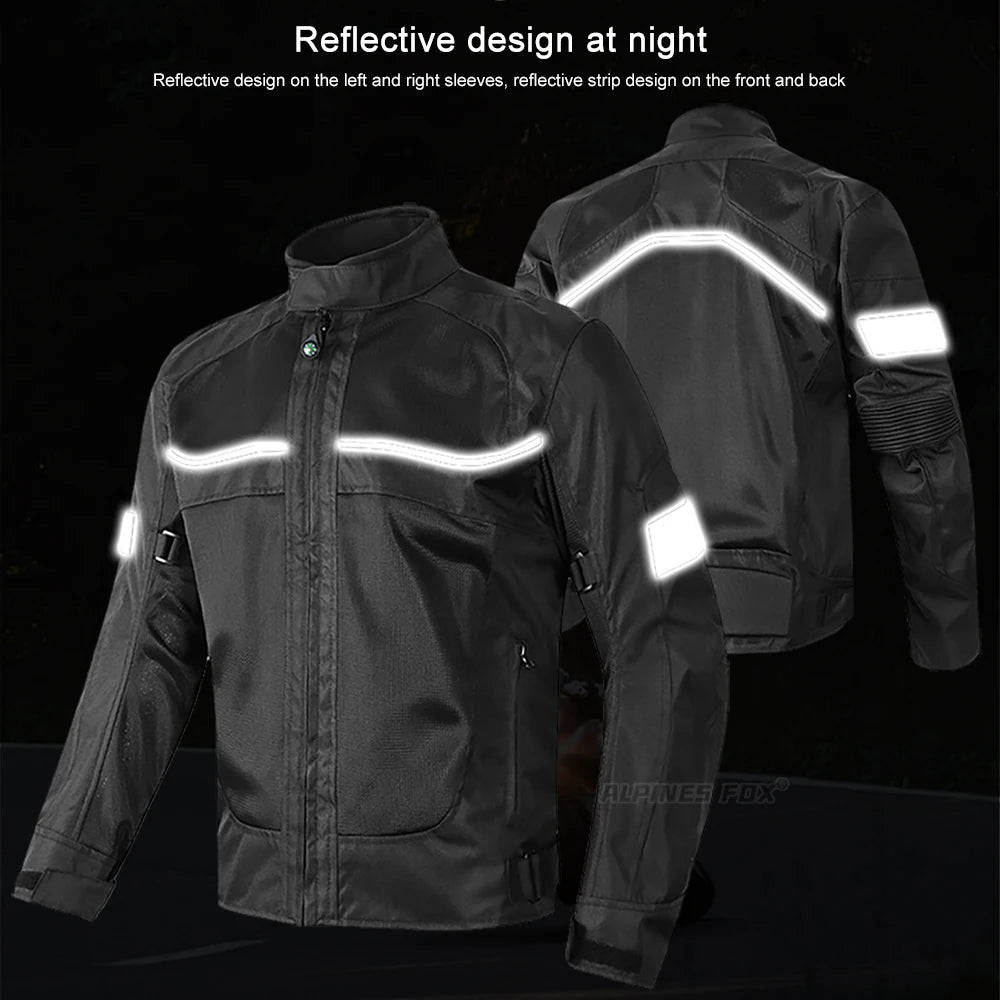 Vemar Summer Men Motorcycle Jacket Motocross Protective Gear Jacket