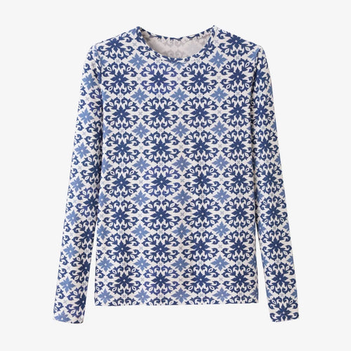 AS SS26 Print modal basic t shirt tops woman clothes high stretch