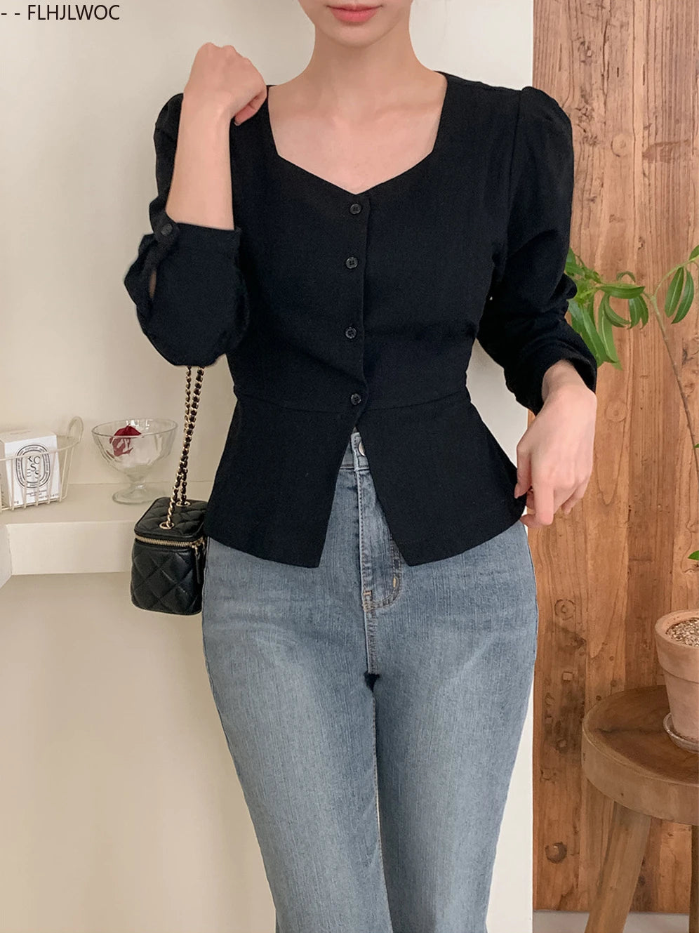 Cotton Linen Short Crop Tops Blouses Retro 2025 Summer Girls Chic
