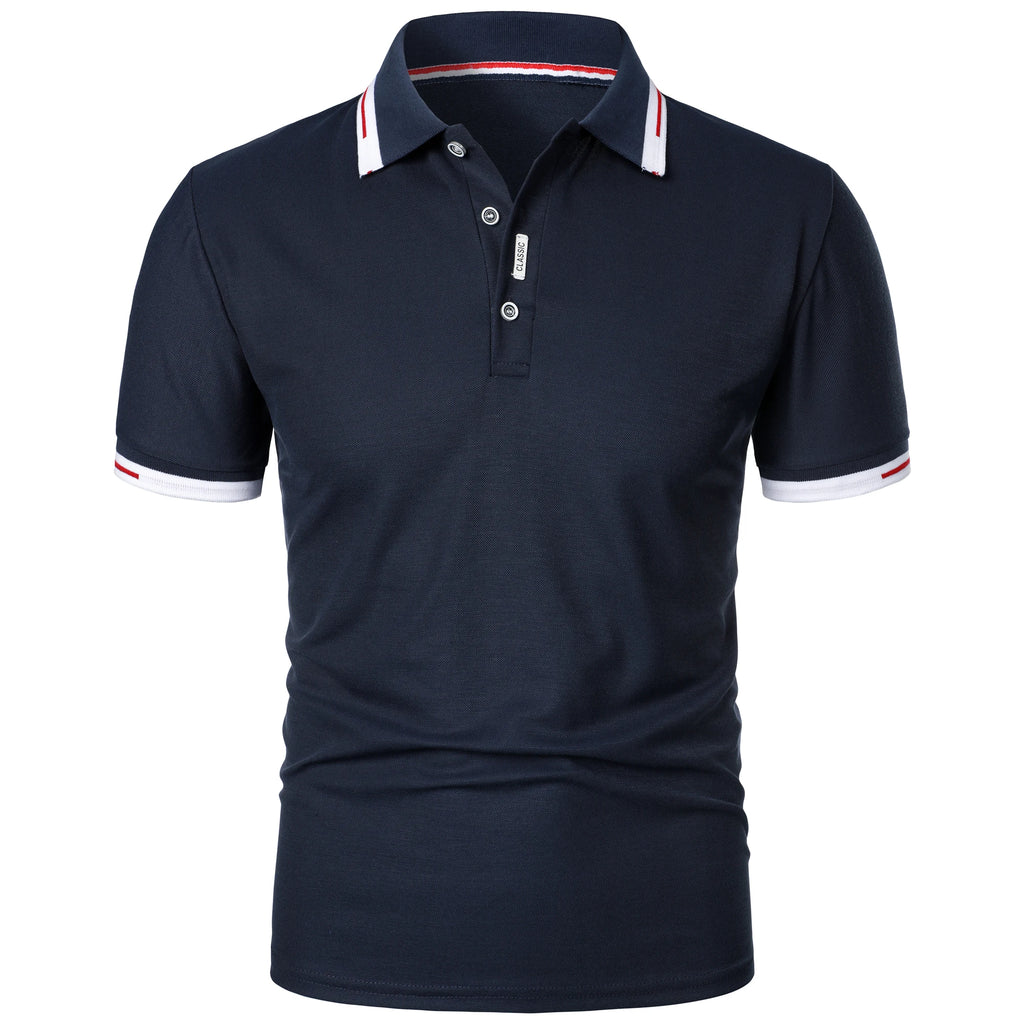 Men's new Polo shirt T-shirt summer men's short-sleeved intercolored
