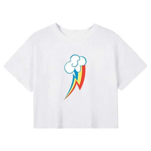 Rainbow Dash Cutie Graphics Design Cute Sexy Crop Tee Women's Street