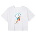 Rainbow Dash Cutie Graphics Design Cute Sexy Crop Tee Women's Street
