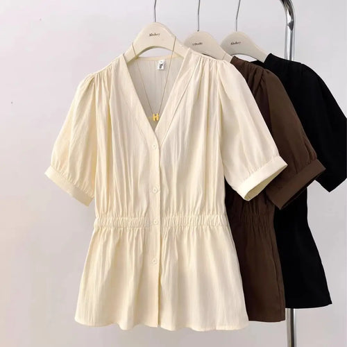 200 Pounds Plus Size Office Lady Shirt And Blouse Solid Top Women
