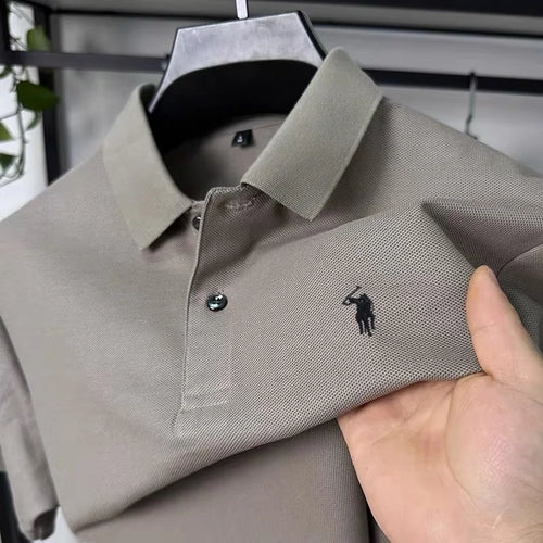 100% pure cotton T-shirt, summer new men's short sleeved business
