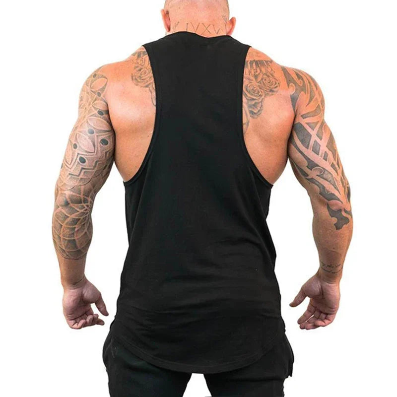 Red Spider Printed Running Tank Tops Gym Fitness Cotton Breathable
