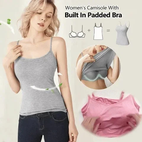 Cami Bra – Women's Camisole With Built In Padded Bra Vest Dropshipping