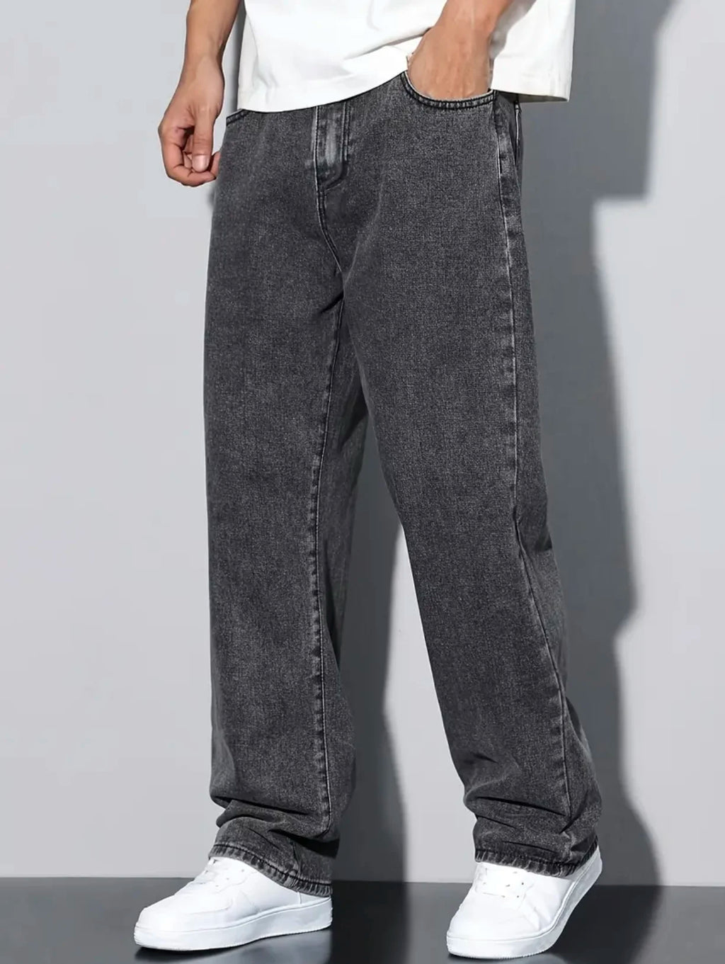 2025 New Style Streetwear Straight-Leg Jeans for Men, Fashionable