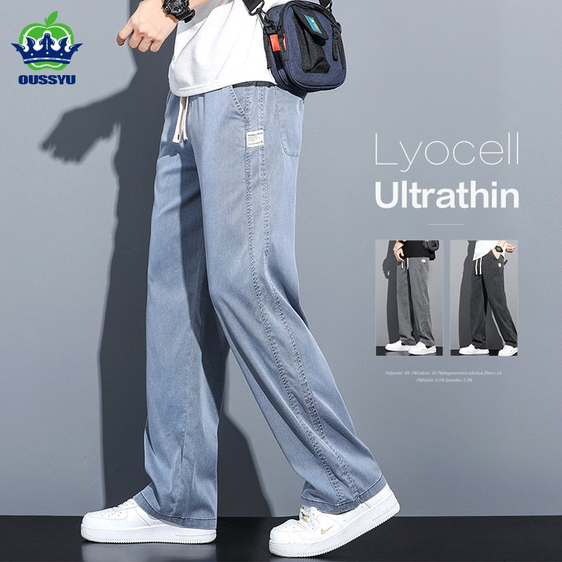 Lyocell Stretchy Jeans | Summer Thin Fabric Jeans | Jeans Lyocell