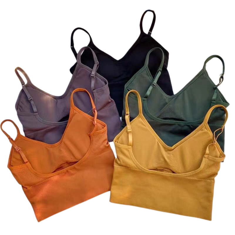 Women Tanks Top Low Back Crop Top Underwear Female Crop Sport Seamless