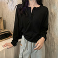 Yasuk Spring Summer Fashion Solid Casual T-shirts Loose Pullover